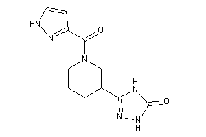 3-[1-(1H-pyrazole-3-carbonyl)-3-piperidyl]-1,4-dihydro-1,2,4-triazol-5-one