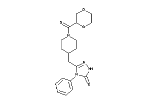 3-[[1-(1,4-dioxane-2-carbonyl)-4-piperidyl]methyl]-4-phenyl-1H-1,2,4-triazol-5-one