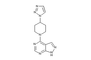 4-[4-(triazol-1-yl)piperidino]-1H-pyrazolo[3,4-d]pyrimidine