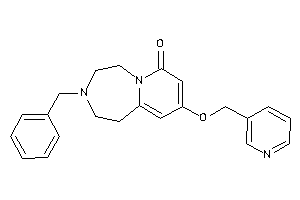 Image of 3-benzyl-9-(3-pyridylmethoxy)-1,2,4,5-tetrahydropyrido[2,1-g][1,4]diazepin-7-one