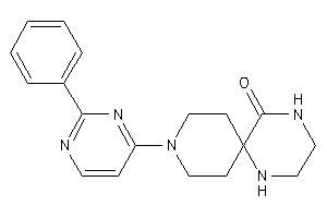9-(2-phenylpyrimidin-4-yl)-1,4,9-triazaspiro[5.5]undecan-5-one