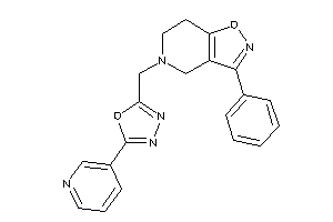 3-phenyl-5-[[5-(3-pyridyl)-1,3,4-oxadiazol-2-yl]methyl]-6,7-dihydro-4H-isoxazolo[4,5-c]pyridine