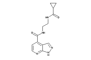 N-[2-(cyclopropanecarbonylamino)ethyl]-1H-pyrazolo[3,4-b]pyridine-4-carboxamide