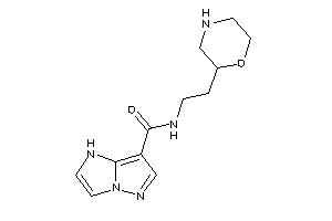 N-(2-morpholin-2-ylethyl)-1H-pyrazolo[1,5-a]imidazole-7-carboxamide