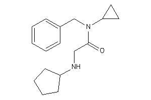 Image of N-benzyl-2-(cyclopentylamino)-N-cyclopropyl-acetamide