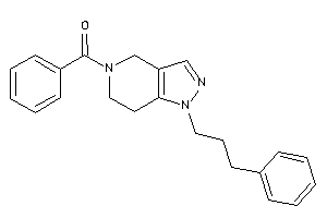 Phenyl-[1-(3-phenylpropyl)-6,7-dihydro-4H-pyrazolo[4,3-c]pyridin-5-yl]methanone