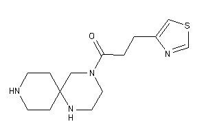3-thiazol-4-yl-1-(1,4,9-triazaspiro[5.5]undecan-4-yl)propan-1-one