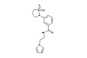 3-(1,1-diketo-1,2-thiazolidin-2-yl)-N-(2-imidazol-1-ylethyl)benzamide