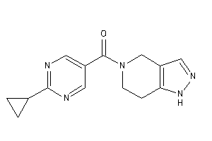 Image of (2-cyclopropylpyrimidin-5-yl)-(1,4,6,7-tetrahydropyrazolo[4,3-c]pyridin-5-yl)methanone