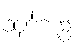 N-[3-(benzimidazol-1-yl)propyl]-4-keto-1H-quinoline-2-carboxamide