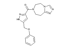 Image of [5-(phenoxymethyl)-1H-pyrazol-3-yl]-(5,6,8,9-tetrahydro-[1,2,4]triazolo[3,4-g][1,4]diazepin-7-yl)methanone