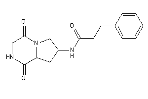 N-(1,4-diketo-2,3,6,7,8,8a-hexahydropyrrolo[1,2-a]pyrazin-7-yl)-3-phenyl-propionamide