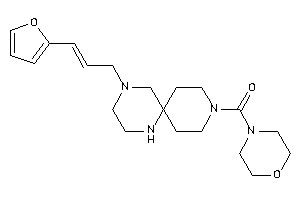 Image of [10-[3-(2-furyl)allyl]-3,7,10-triazaspiro[5.5]undecan-3-yl]-morpholino-methanone