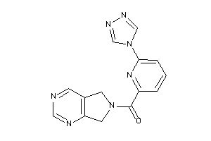 5,7-dihydropyrrolo[3,4-d]pyrimidin-6-yl-[6-(1,2,4-triazol-4-yl)-2-pyridyl]methanone