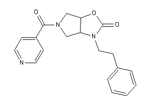 5-isonicotinoyl-3-phenethyl-3a,4,6,6a-tetrahydropyrrolo[3,4-d]oxazol-2-one