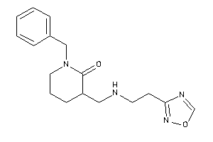 1-benzyl-3-[[2-(1,2,4-oxadiazol-3-yl)ethylamino]methyl]-2-piperidone