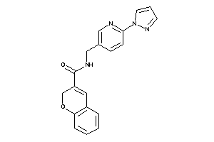 N-[(6-pyrazol-1-yl-3-pyridyl)methyl]-2H-chromene-3-carboxamide