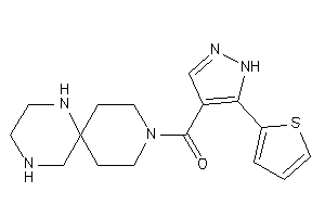 [5-(2-thienyl)-1H-pyrazol-4-yl]-(3,7,10-triazaspiro[5.5]undecan-3-yl)methanone