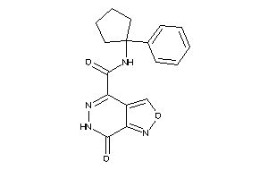 Image of 7-keto-N-(1-phenylcyclopentyl)-6H-isoxazolo[3,4-d]pyridazine-4-carboxamide