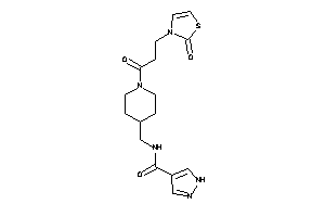 N-[[1-[3-(2-keto-4-thiazolin-3-yl)propanoyl]-4-piperidyl]methyl]-1H-pyrazole-4-carboxamide