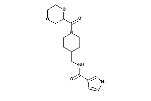 N-[[1-(1,4-dioxane-2-carbonyl)-4-piperidyl]methyl]-1H-pyrazole-4-carboxamide