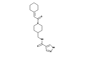 N-[[1-(2-cyclohexylideneacetyl)-4-piperidyl]methyl]-1H-pyrazole-4-carboxamide