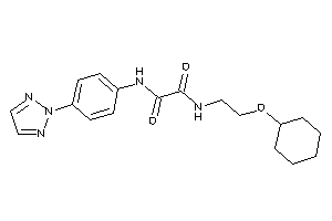 N-[2-(cyclohexoxy)ethyl]-N'-[4-(triazol-2-yl)phenyl]oxamide