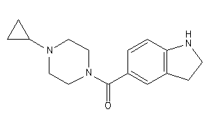 (4-cyclopropylpiperazino)-indolin-5-yl-methanone