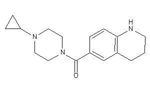 (4-cyclopropylpiperazino)-(1,2,3,4-tetrahydroquinolin-6-yl)methanone