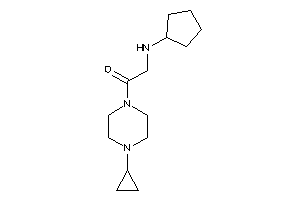 2-(cyclopentylamino)-1-(4-cyclopropylpiperazino)ethanone