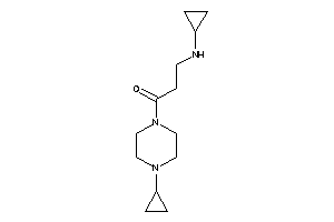 3-(cyclopropylamino)-1-(4-cyclopropylpiperazino)propan-1-one