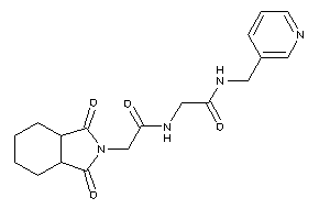 2-[[2-(1,3-diketo-3a,4,5,6,7,7a-hexahydroisoindol-2-yl)acetyl]amino]-N-(3-pyridylmethyl)acetamide