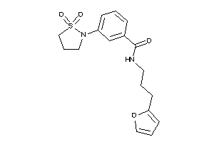 3-(1,1-diketo-1,2-thiazolidin-2-yl)-N-[3-(2-furyl)propyl]benzamide