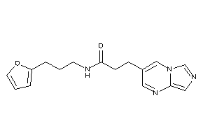 Image of N-[3-(2-furyl)propyl]-3-imidazo[1,5-a]pyrimidin-3-yl-propionamide