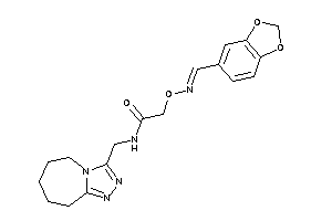 2-(piperonylideneamino)oxy-N-(6,7,8,9-tetrahydro-5H-[1,2,4]triazolo[4,3-a]azepin-3-ylmethyl)acetamide