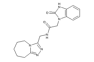 2-(2-keto-3H-benzimidazol-1-yl)-N-(6,7,8,9-tetrahydro-5H-[1,2,4]triazolo[4,3-a]azepin-3-ylmethyl)acetamide