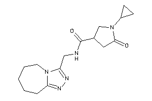 1-cyclopropyl-5-keto-N-(6,7,8,9-tetrahydro-5H-[1,2,4]triazolo[4,3-a]azepin-3-ylmethyl)pyrrolidine-3-carboxamide