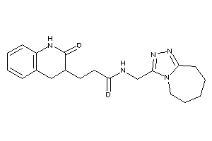 3-(2-keto-3,4-dihydro-1H-quinolin-3-yl)-N-(6,7,8,9-tetrahydro-5H-[1,2,4]triazolo[4,3-a]azepin-3-ylmethyl)propionamide