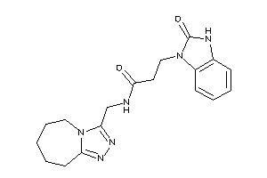 3-(2-keto-3H-benzimidazol-1-yl)-N-(6,7,8,9-tetrahydro-5H-[1,2,4]triazolo[4,3-a]azepin-3-ylmethyl)propionamide