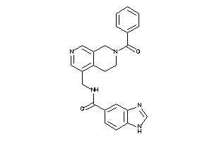 N-[(7-benzoyl-6,8-dihydro-5H-2,7-naphthyridin-4-yl)methyl]-1H-benzimidazole-5-carboxamide