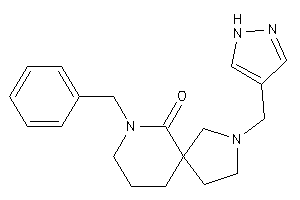 9-benzyl-2-(1H-pyrazol-4-ylmethyl)-2,9-diazaspiro[4.5]decan-10-one