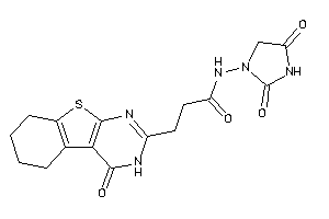 N-(2,4-diketoimidazolidin-1-yl)-3-(4-keto-5,6,7,8-tetrahydro-3H-benzothiopheno[2,3-d]pyrimidin-2-yl)propionamide