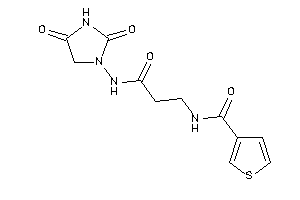N-[3-[(2,4-diketoimidazolidin-1-yl)amino]-3-keto-propyl]thiophene-3-carboxamide