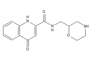 4-keto-N-(morpholin-2-ylmethyl)-1H-quinoline-2-carboxamide