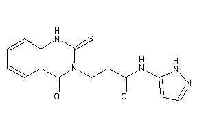 Image of 3-(4-keto-2-thioxo-1H-quinazolin-3-yl)-N-(1H-pyrazol-5-yl)propionamide