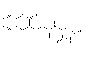 N-(2,4-diketoimidazolidin-1-yl)-3-(2-keto-3,4-dihydro-1H-quinolin-3-yl)propionamide