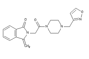 2-[2-[4-(isoxazol-3-ylmethyl)piperazino]-2-keto-ethyl]-3-methylene-isoindolin-1-one