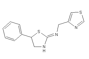 (5-phenylthiazolidin-2-ylidene)-(thiazol-4-ylmethyl)amine