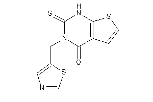 3-(thiazol-5-ylmethyl)-2-thioxo-1H-thieno[2,3-d]pyrimidin-4-one