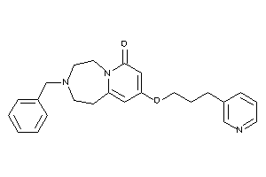 Image of 3-benzyl-9-[3-(3-pyridyl)propoxy]-1,2,4,5-tetrahydropyrido[2,1-g][1,4]diazepin-7-one